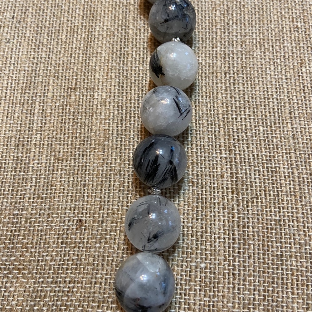 Genuine Rutilated Quartz Necklace - Picture 4 of 6